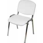 441. ISO várótermi szék krómozott vázzal műbőr